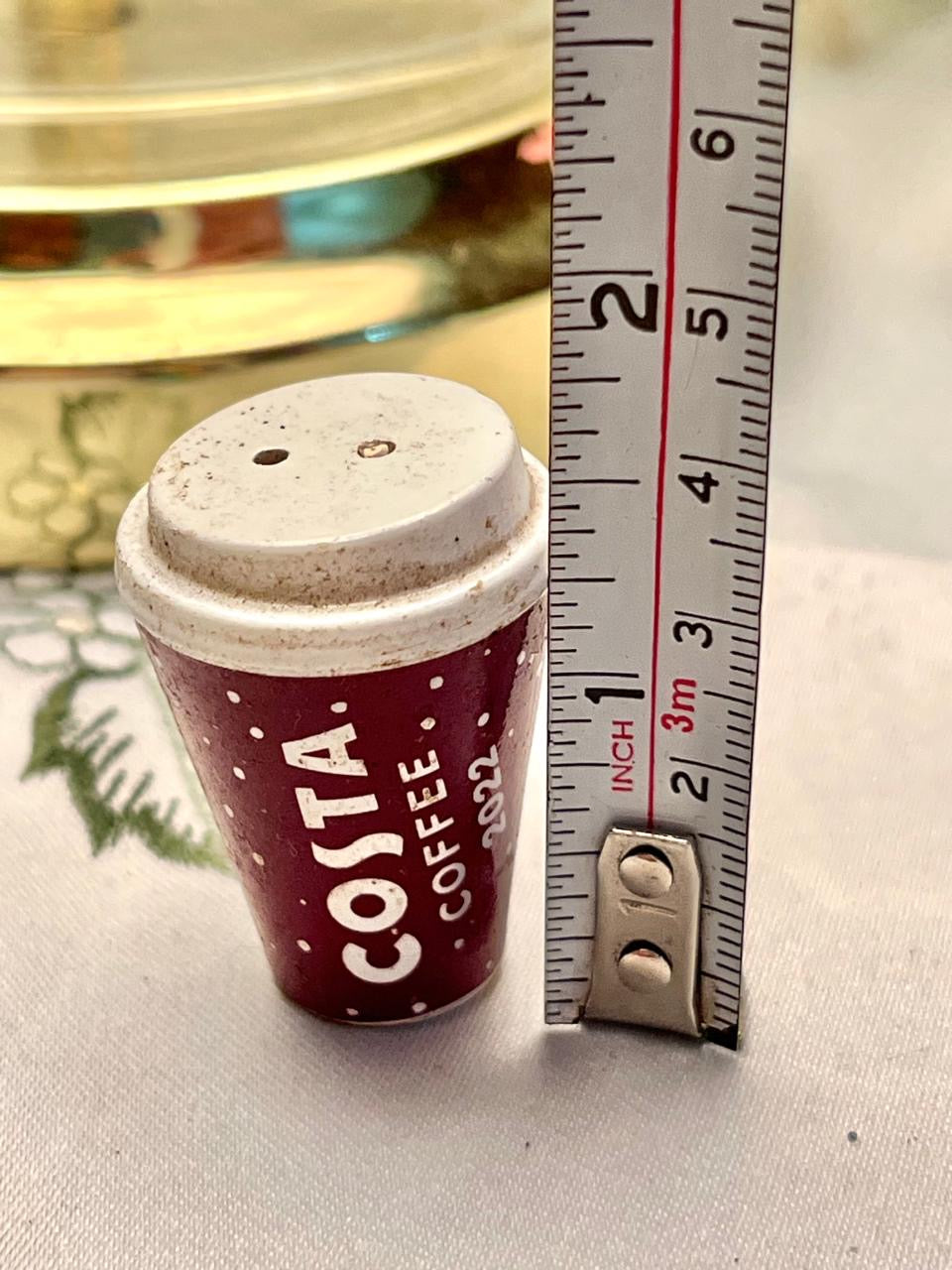 Vintage Costa Coffee Miniature Shaker 5 cm