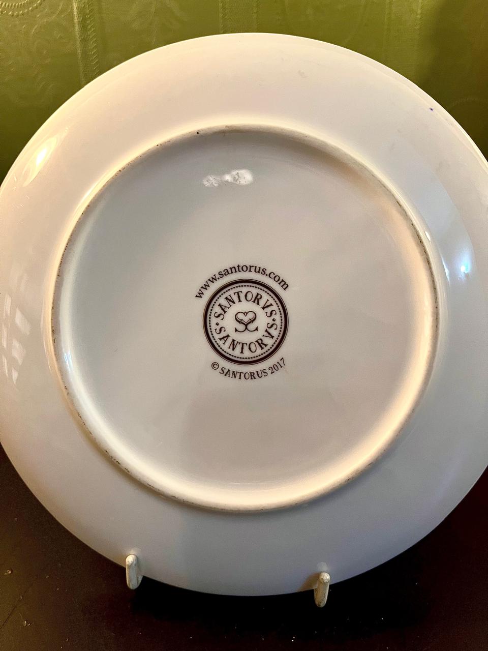 Red Leopard & Eagle Decorative Plate 8 Inch