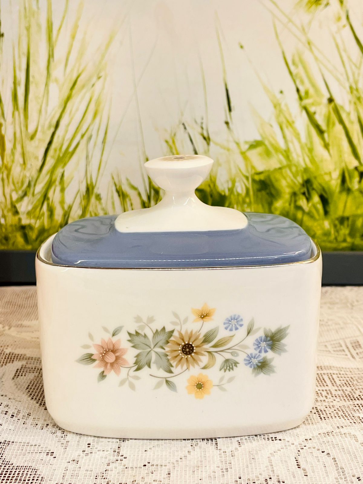 Royal Doulton Pastorale Bone China Lidded Jar