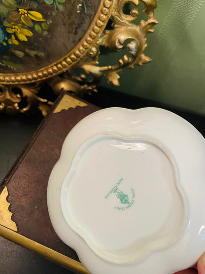 Royal Crown Derby Floral Bone China Trinket Dish 4 Inch