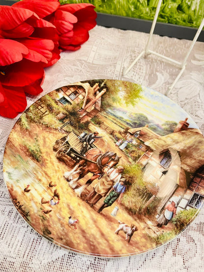 Wedgwood Early Morning Milk Country Days Collector Plate 8 in