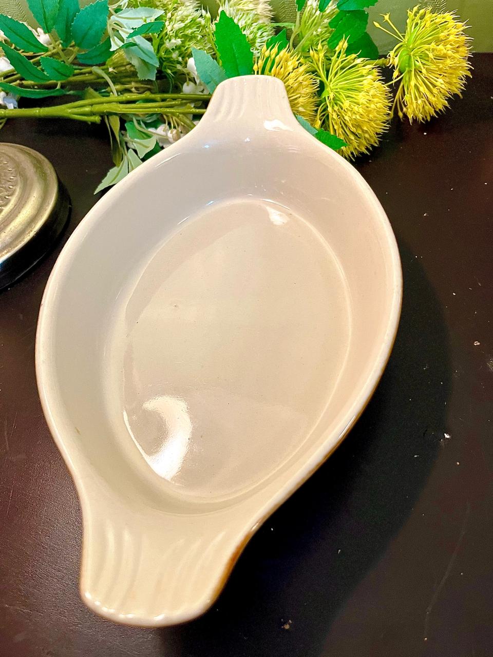 White Ceramic Serving Dish 10-Inch