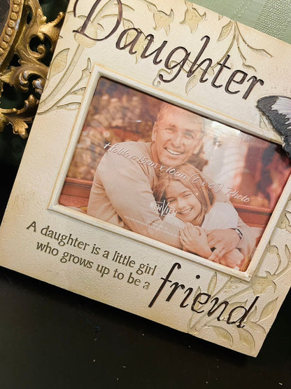 Daughter Butterfly Photo Frame 8 Inch Gift for Daughter