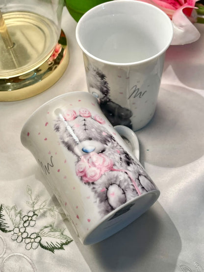 Me to You Mr & Mrs Teddy Bear Mugs - 2 Piece Set