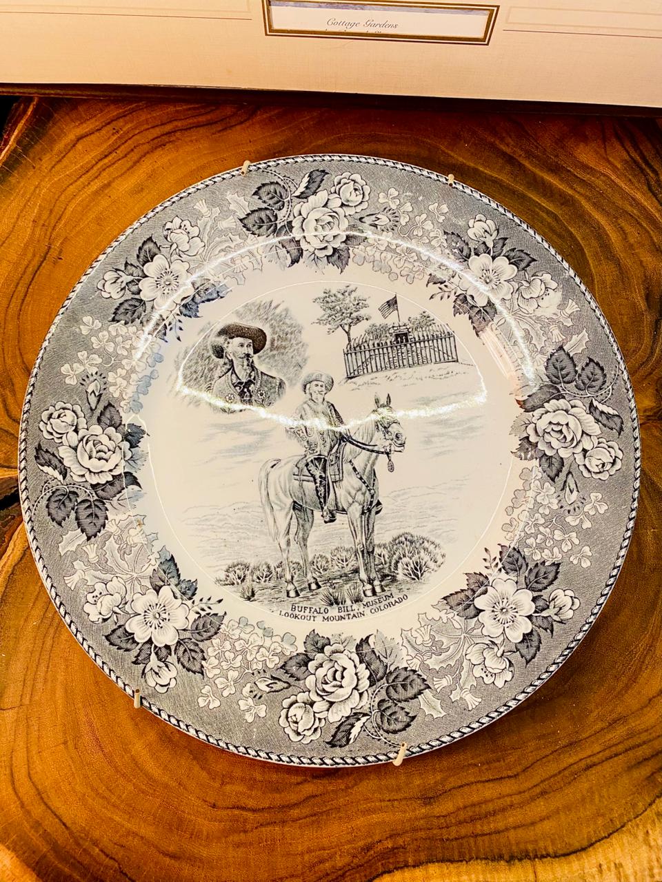 Vintage Buffalo Bill Staffordshire Wall Plate – England