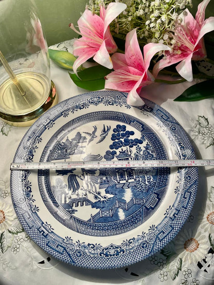 Churchill England Blue Willow Large Serving Platter– 12 Inch