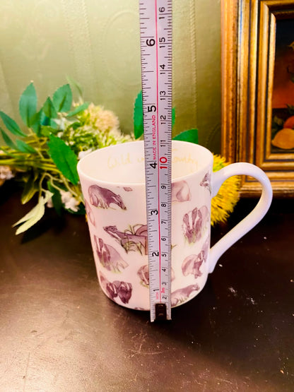 Wild in the Country Badger Fine Bone China Mug 4.5 Inch