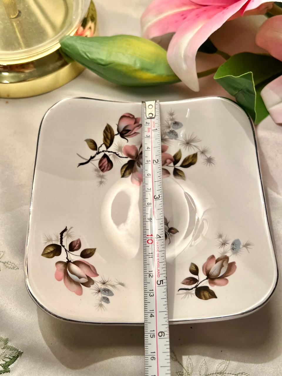 Midwinter Stylecraft Floral Square Dish – Approx. 6 Inch