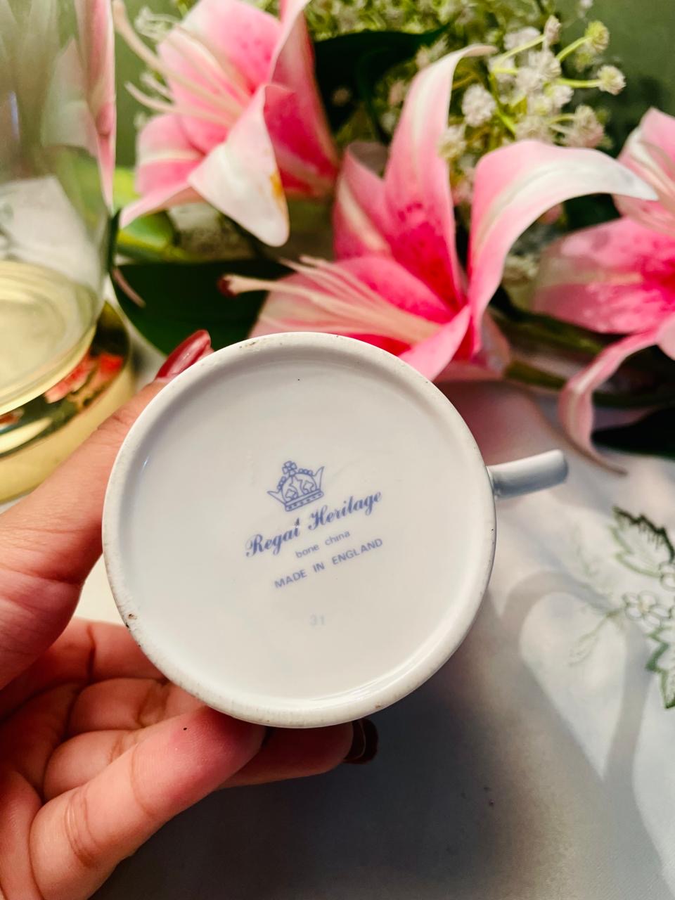 Regent Heritage Bone China Floral Mug 9 cm