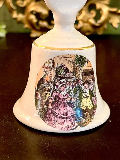Fine bone china Bell with Vintage Scene Design