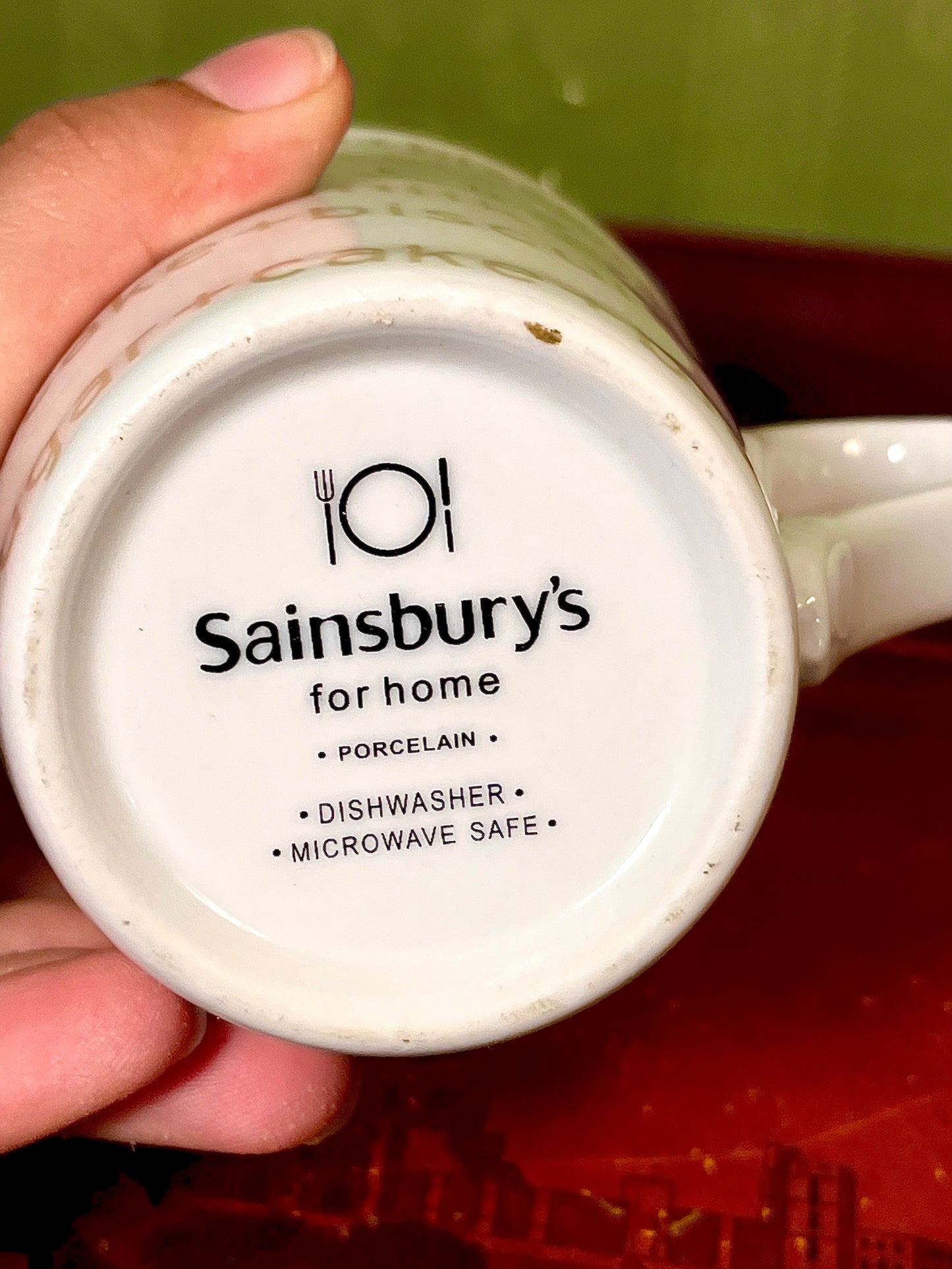 Sainsbury’s for Home Coffee Tea Porcelain Mug Typography Design