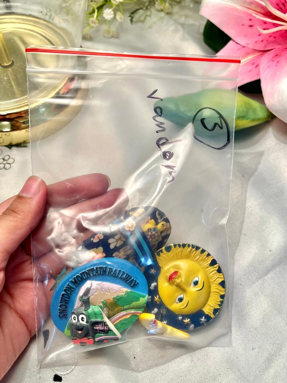 Decorative Souvenir Set – Snowdon Railway, Sun & Moon – 3 Pcs
