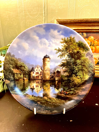 Königl. Priv. Tettau Dreamed Water Castle Collector Plate 1988