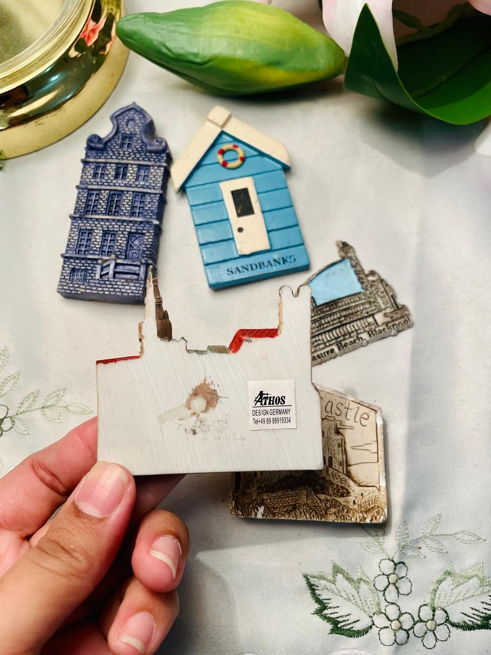 House Travel Landmark Magnet Pieces Set of 5