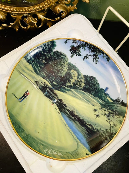 The 11th at St. Mellion Golf Course Porcelain Decor Plate – A.G. Hobson