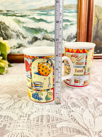 Duchess English Bone China Coffee Break Mugs Pair