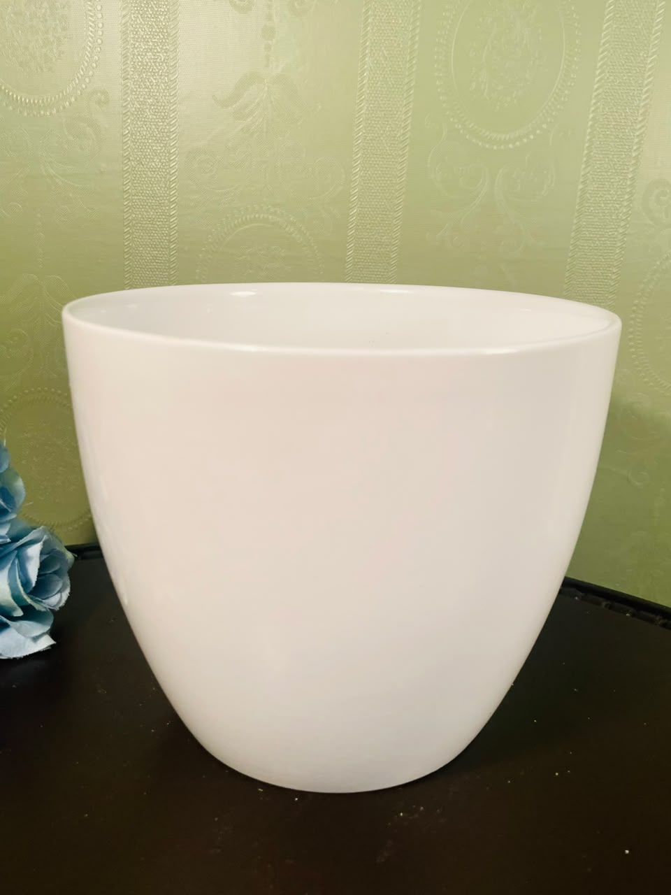 Scheurich Alaska White Ceramic Planter Pot – 16cm Made in Germany