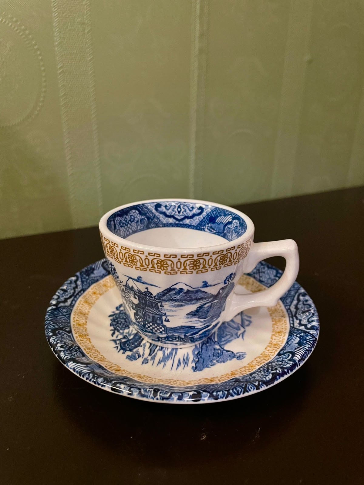 Royal Tudor Chinese Gardens Coffee Cup & Saucer Set