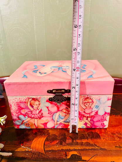 Pink Ballerina Musical Jewellery Box