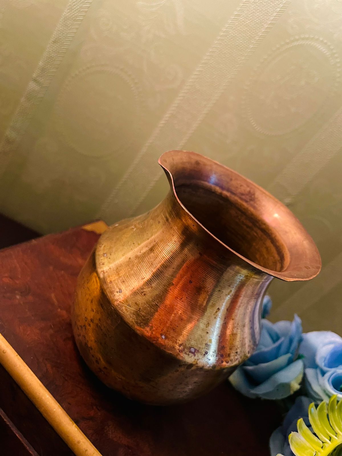 Vintage Brass Water Pot Vase