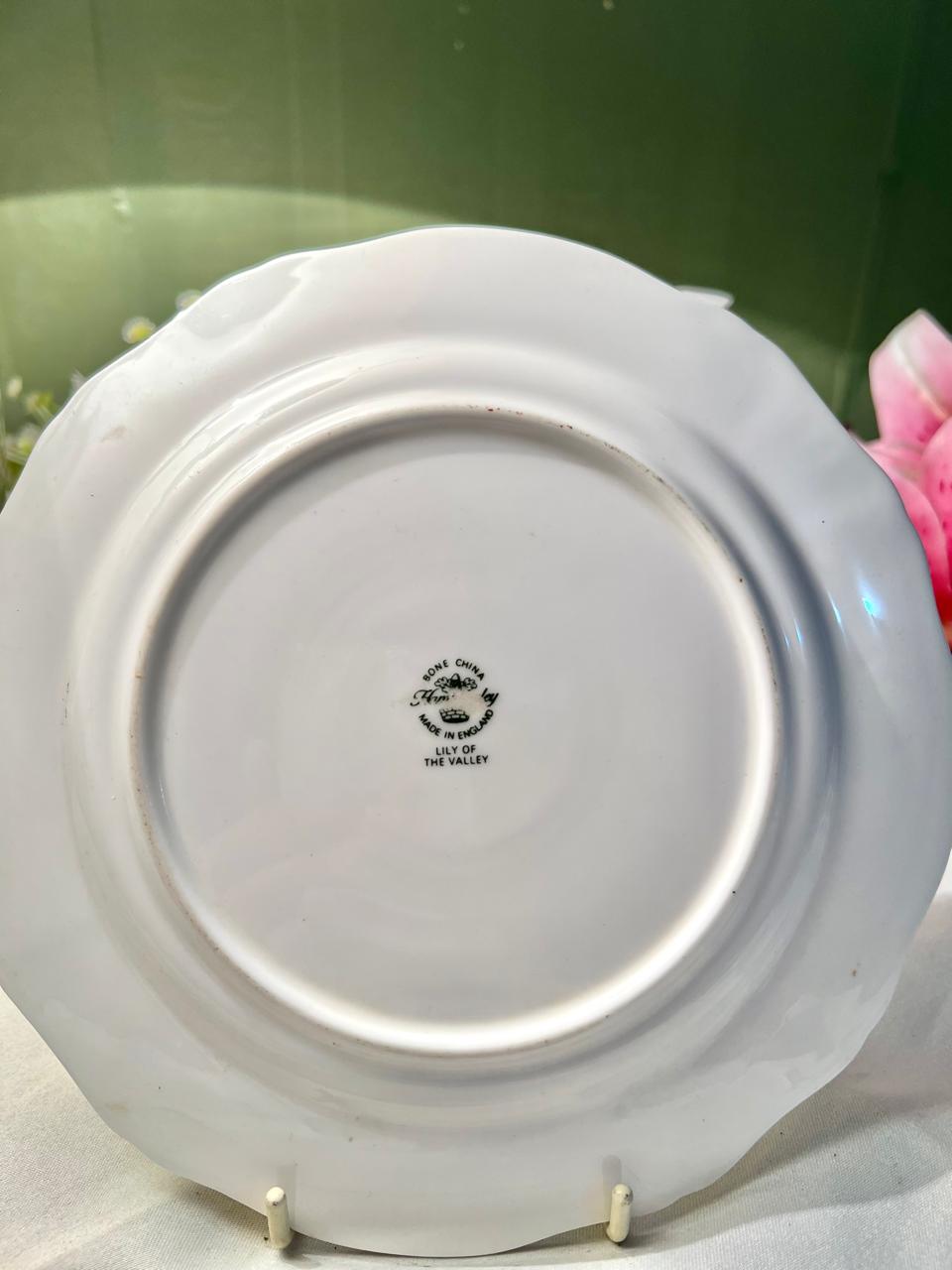 Royal Vale Lily of the Valley Bone China Cake Plater – 7 Inch