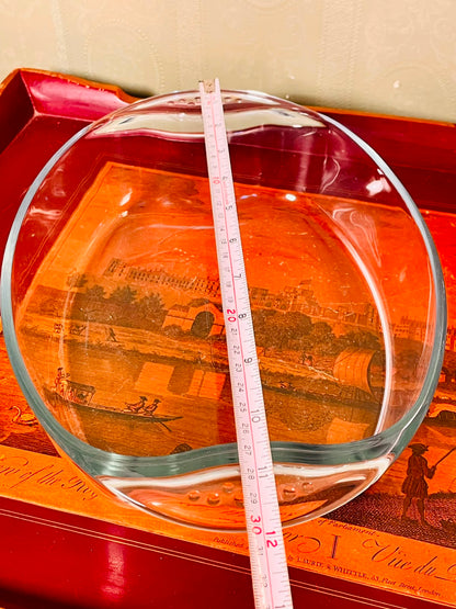 PYREX Large Deep Clear Oven-Safe Round Baking Dish 12"