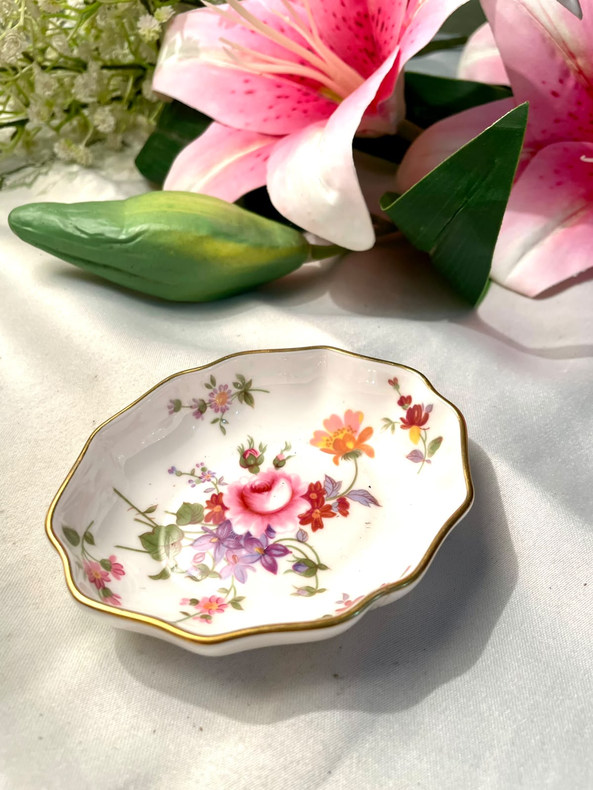 Royal Crown Derby Derby Posies Bone China Trinket Dish – 4 in