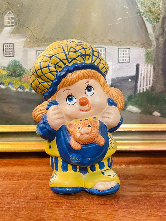 Title Hand-Painted Ceramic Doll Decor – Vintage-Style Collectible Figurine for Home Display