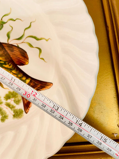 Vintage Fish Design Large Serving Dish