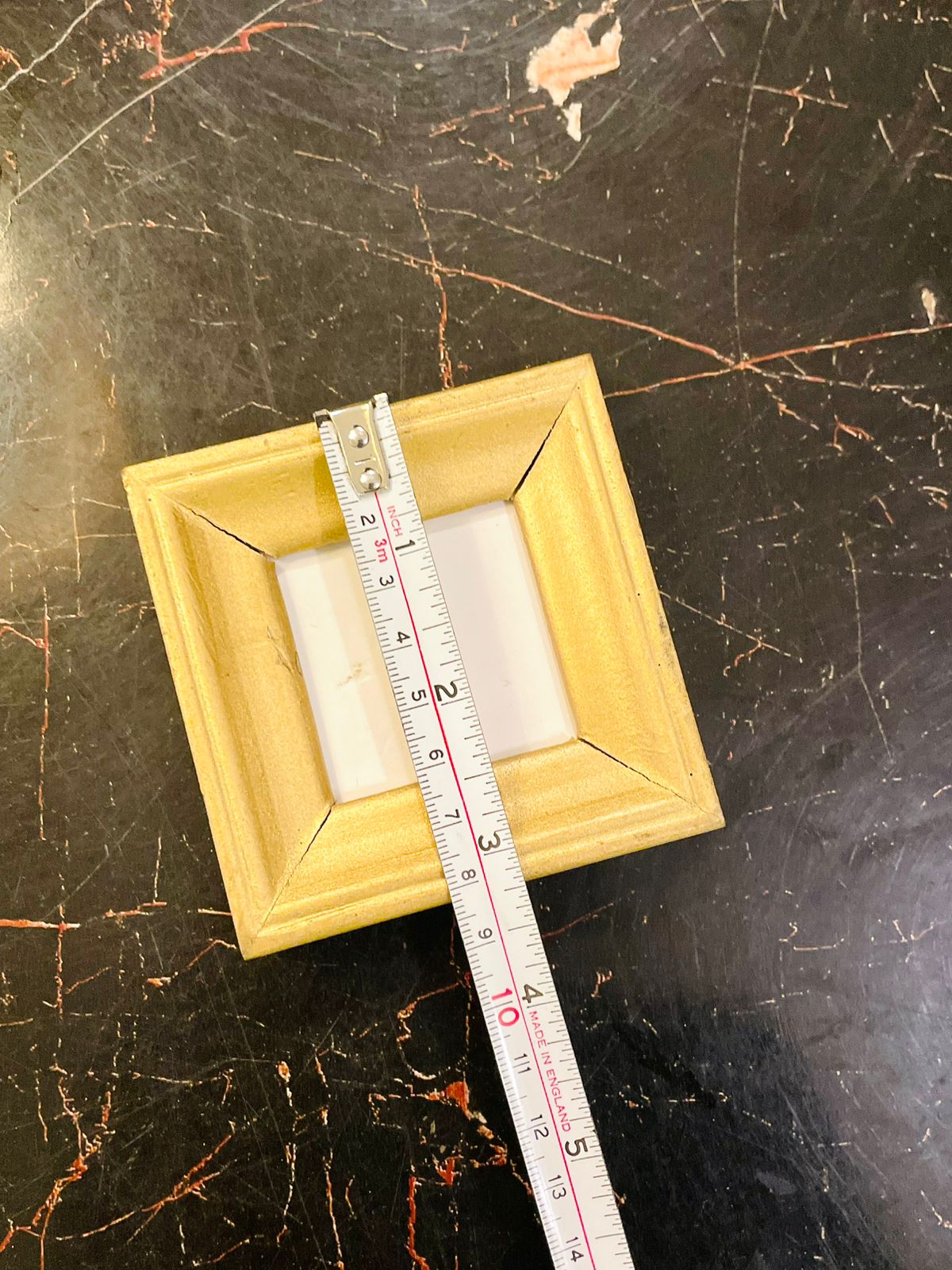 Small Gold Square Photo Frame 3.5 inch
