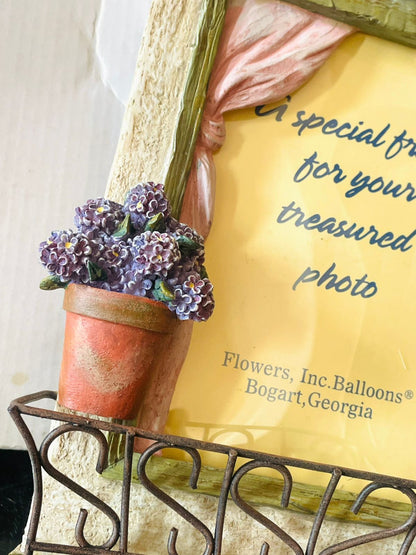 Vintage “Cottage Garden” Photo Frame – Flowers Inc. Balloons, Georgia (USA)