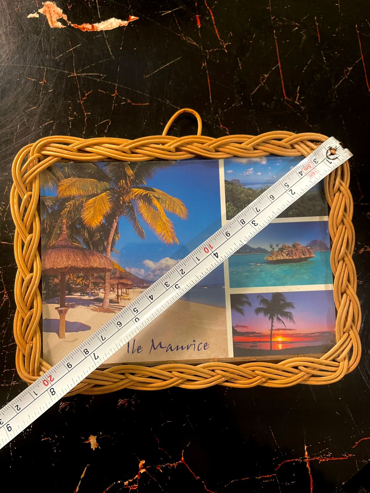 Woven Rattan Photo Frame | Tropical Island Style Frame