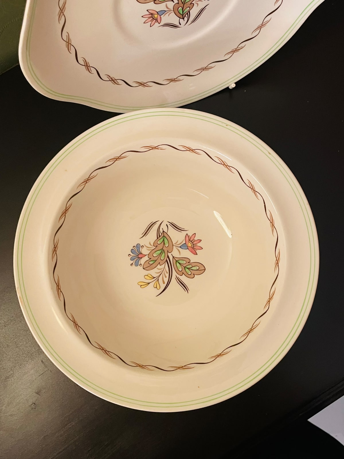 Royal Doulton Woodland Bowl & Cake Plater  England