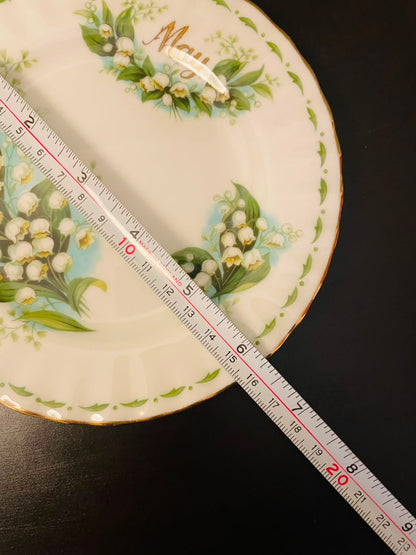Royal Albert Flowers of the Month May Lily of the Valley Decorative Plate 6.3 Inch