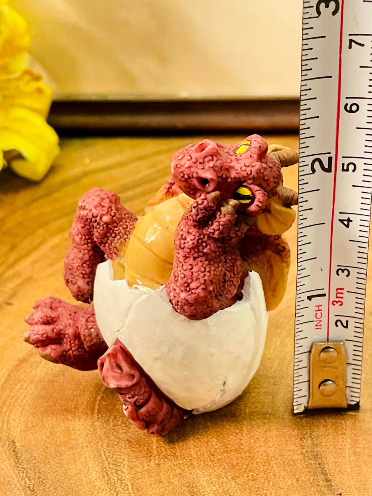 Vintage Baby Dragon Figurine in Egg Shell Collectible