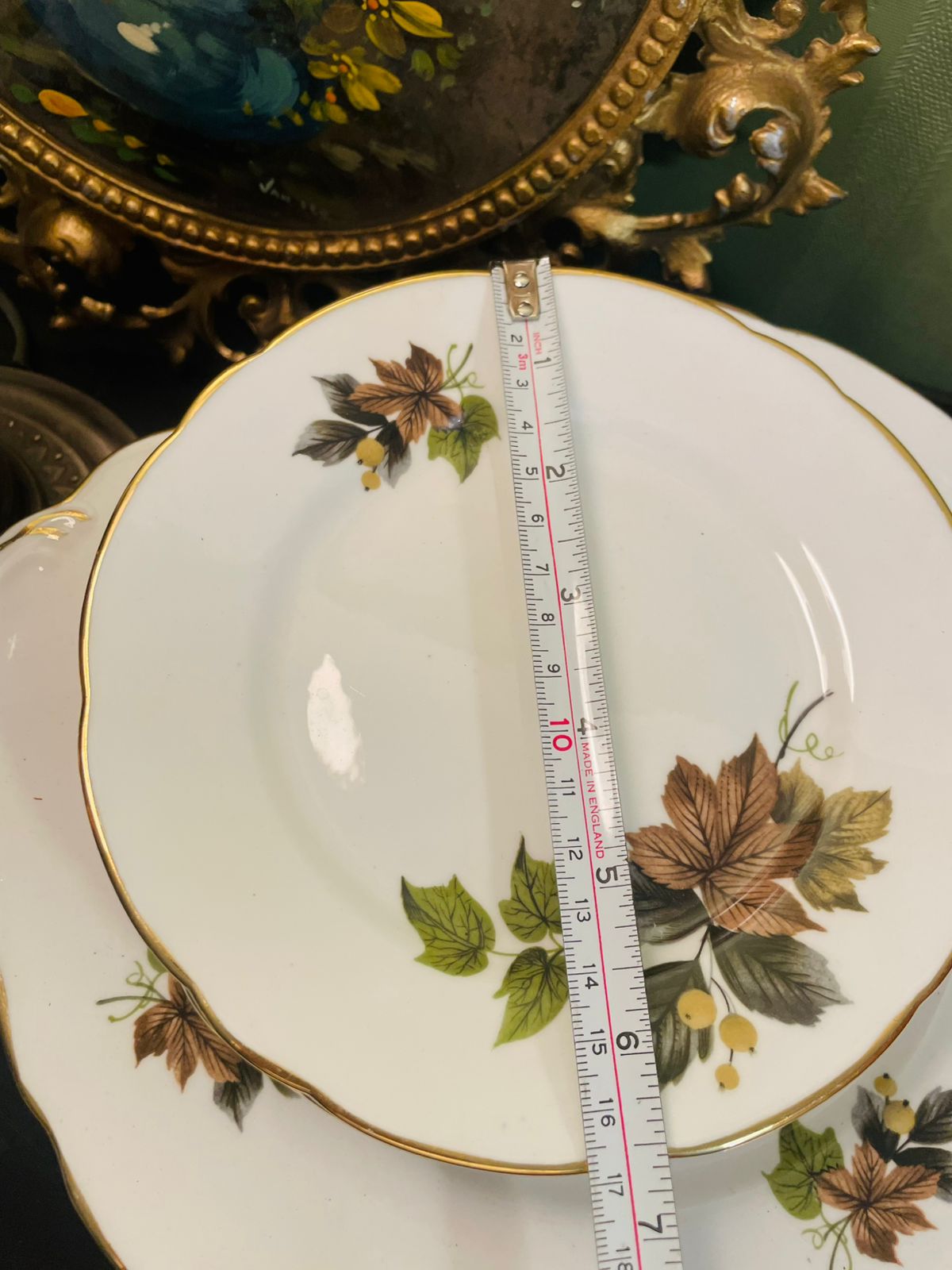 Royal Stafford Beechwood Bone China Cake Set with Serving Platter