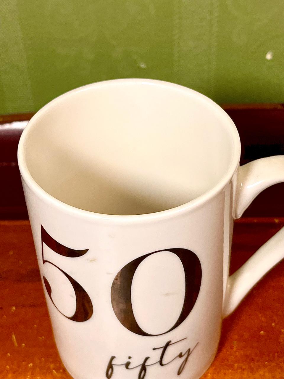 Milestones 50 Fifty Celebration Mug – 4.5"
