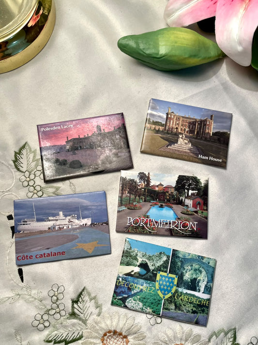 European Travel Souvenir Fridge Magnets – 5 Piece Set