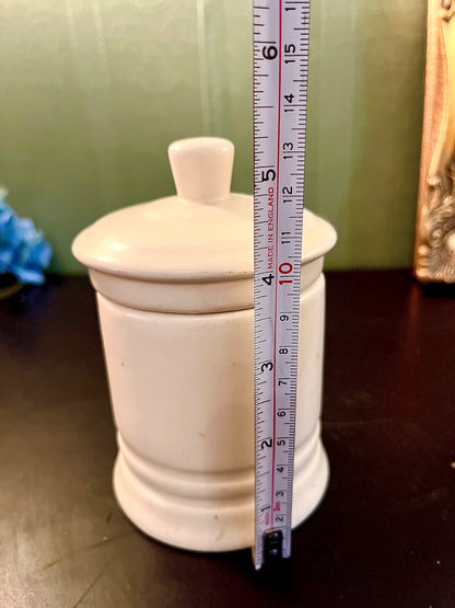 White Ceramic Lidded Storage Jar – Kitchen Canister