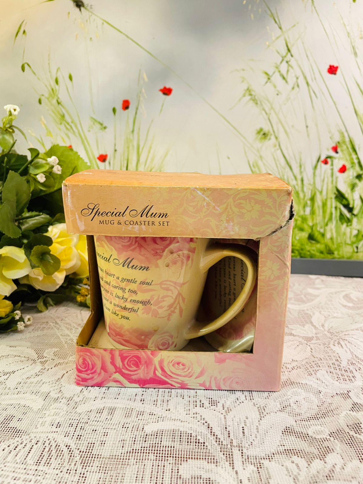Special Mum Mug & Coaster Set | Floral Gift Box