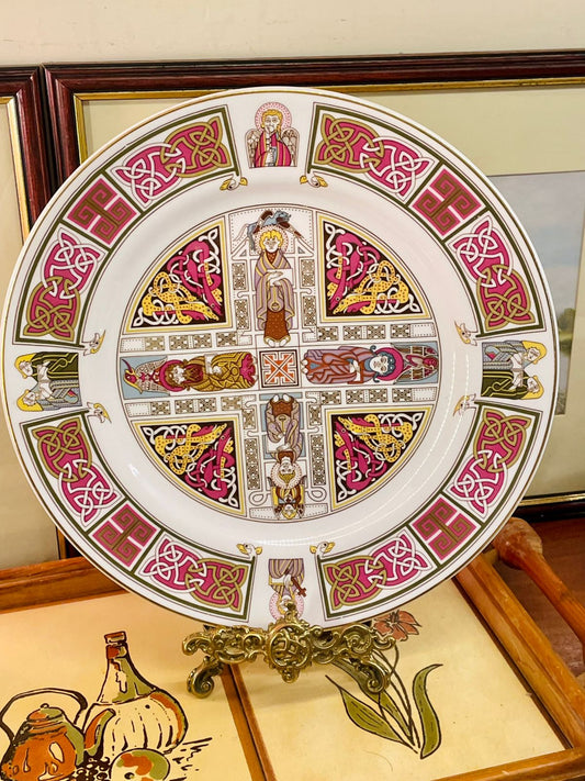 Spode, Spode Plate, Collector Plate, Bone China Plate, Celtic Plate, Medieval Art Plate, Wall Decor Plate, Vintage Decor, Display Plate, St Gall Plate, English Bone China, Spode England, Collectors Gift, Home Styling Decor, Art Plate, Rare Spode