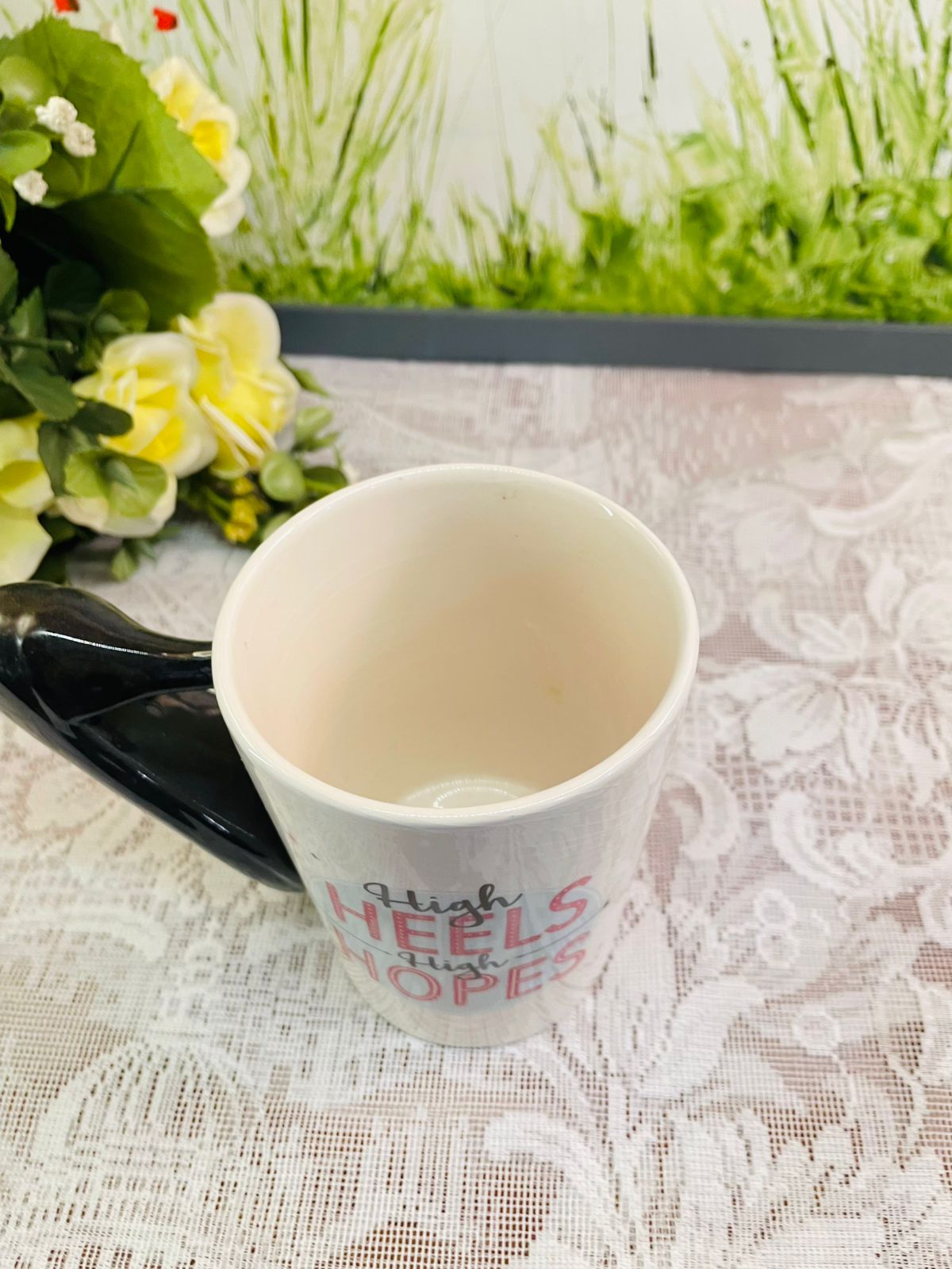 High Heels High Hopes Novelty Ceramic Mug