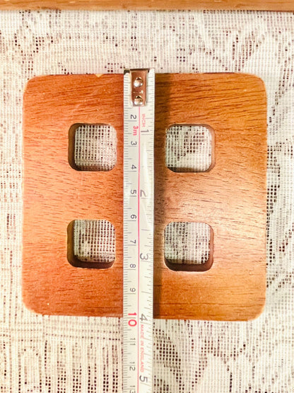 Handcrafted Wooden Coaster Set – Natural Wood Trivets