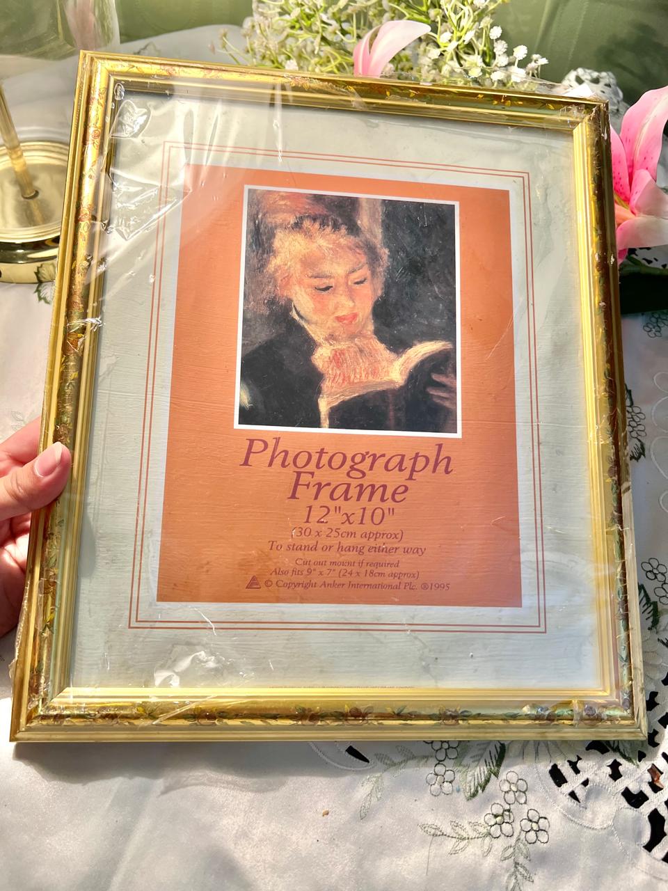 Gold-Tone Photograph Frame 12" × 10"