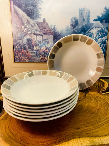 George Pebbles Pasta Bowls or Deep Plates Set of 6