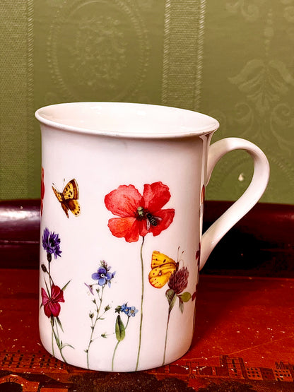 Stechcol Fine Bone China Wildflower & Butterfly Mug – Heath McCabe England