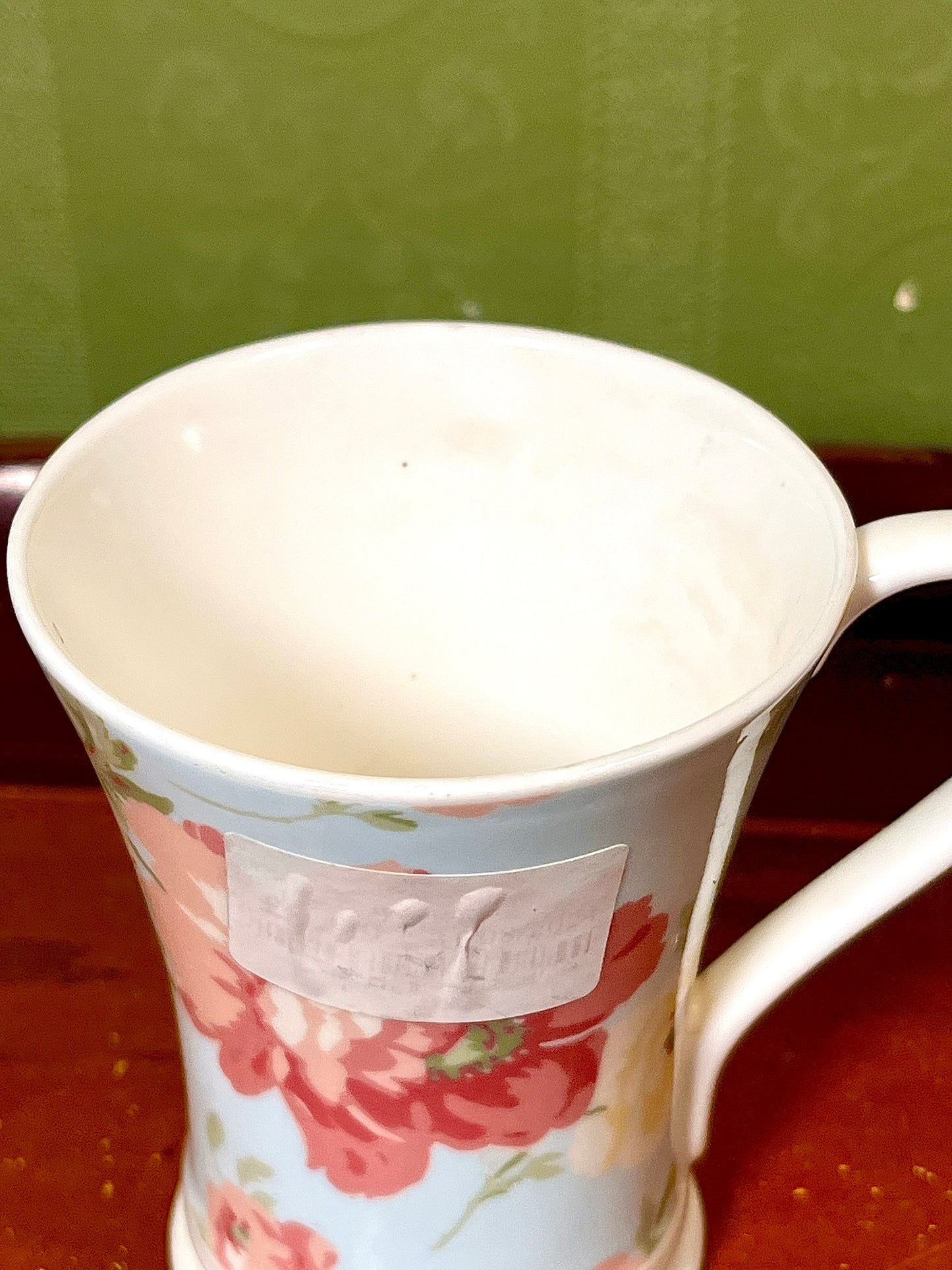 Laura Ashley Floral Fine Bone China Mug Pink Green