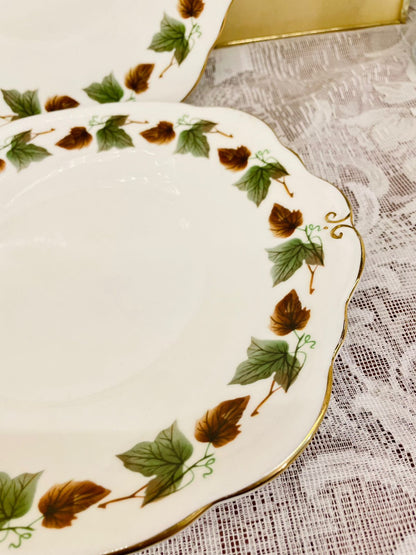 Vintage Duchess Bone China Cake Platter | Elegant English Floral Design