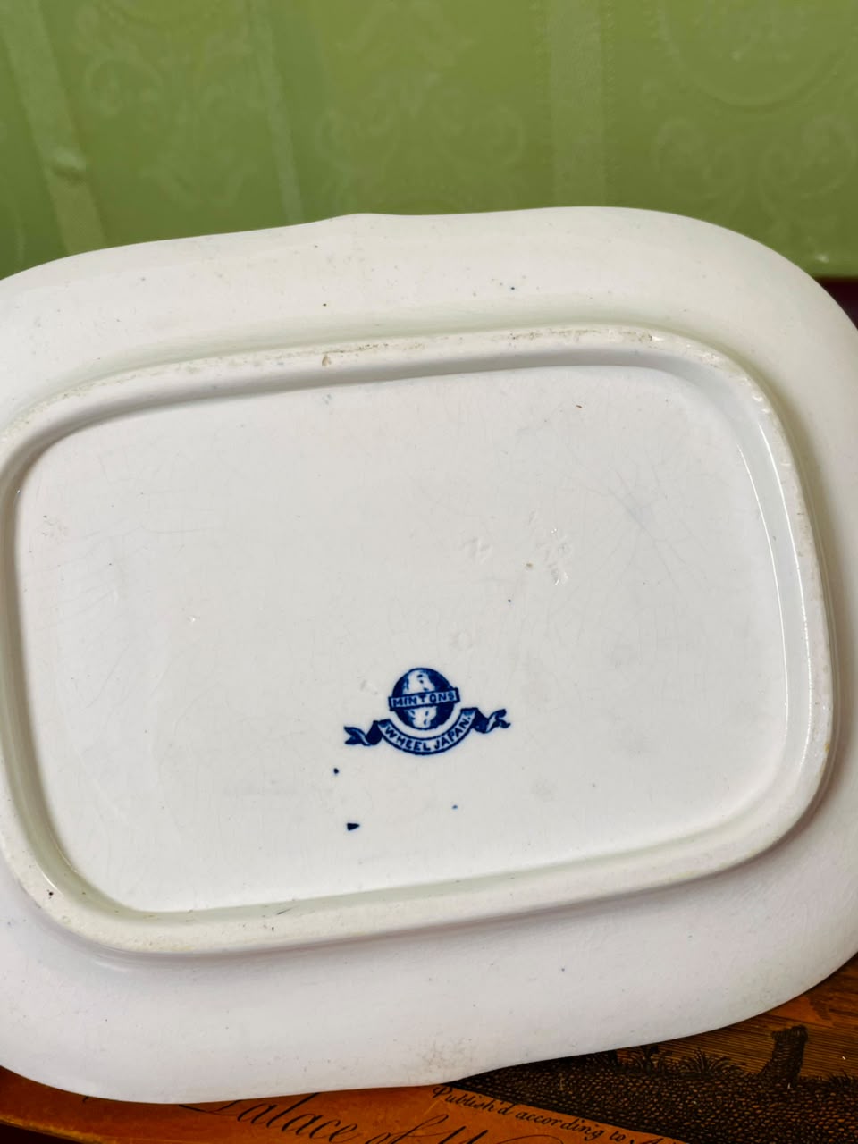 Minton's Blue Orange Floral Serving Platter 8 in