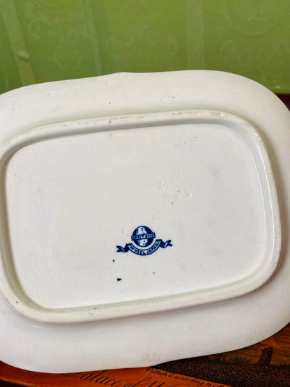 Minton's Blue Orange Floral Serving Platter 8 in